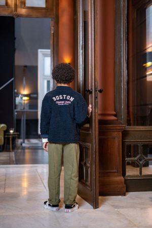 Sweater gilet teddy navy