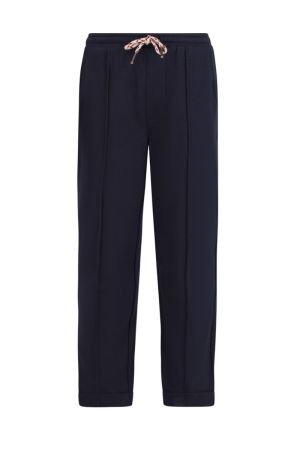 Broek sweaterstof navy