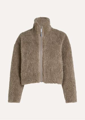 Jas teddy met rits hidden sand
