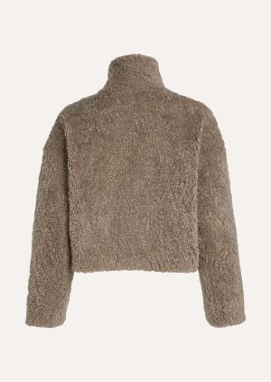 Jas teddy met rits hidden sand