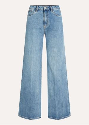 Jeans straight colbalt glaze w