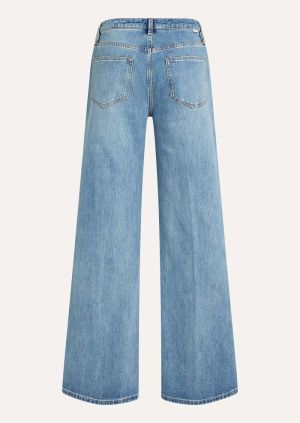 Jeans straight colbalt glaze w