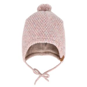 Muts pompon, touwtjes 0017