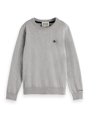 Pull ronde hals logo 030