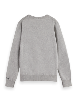 Pull ronde hals logo 030